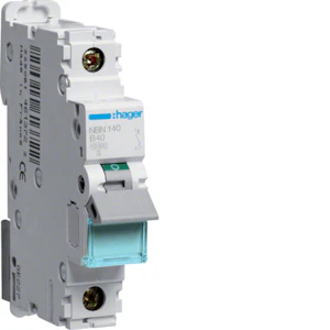 hager Automatsäkring nbn140 1x40a b-kurv 10ka
