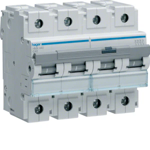 hager Mcb hmx425 4x25a curve c 50ka