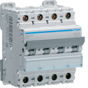 hager Automatsäkring nrn432 4x32a kurv c 20ka