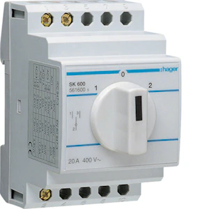 hager Manöverbrytare sk600 1-pol 20a 1-0-2 din
