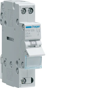 hager Change-over switch sfb125 1-0-2 1p 25a 230vac