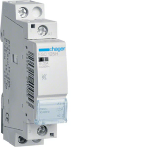 hager Contactor esc125h 1no 25a c.230v lg/nf