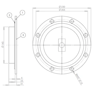temet Slussanordning temet fb033 is-1/160p
