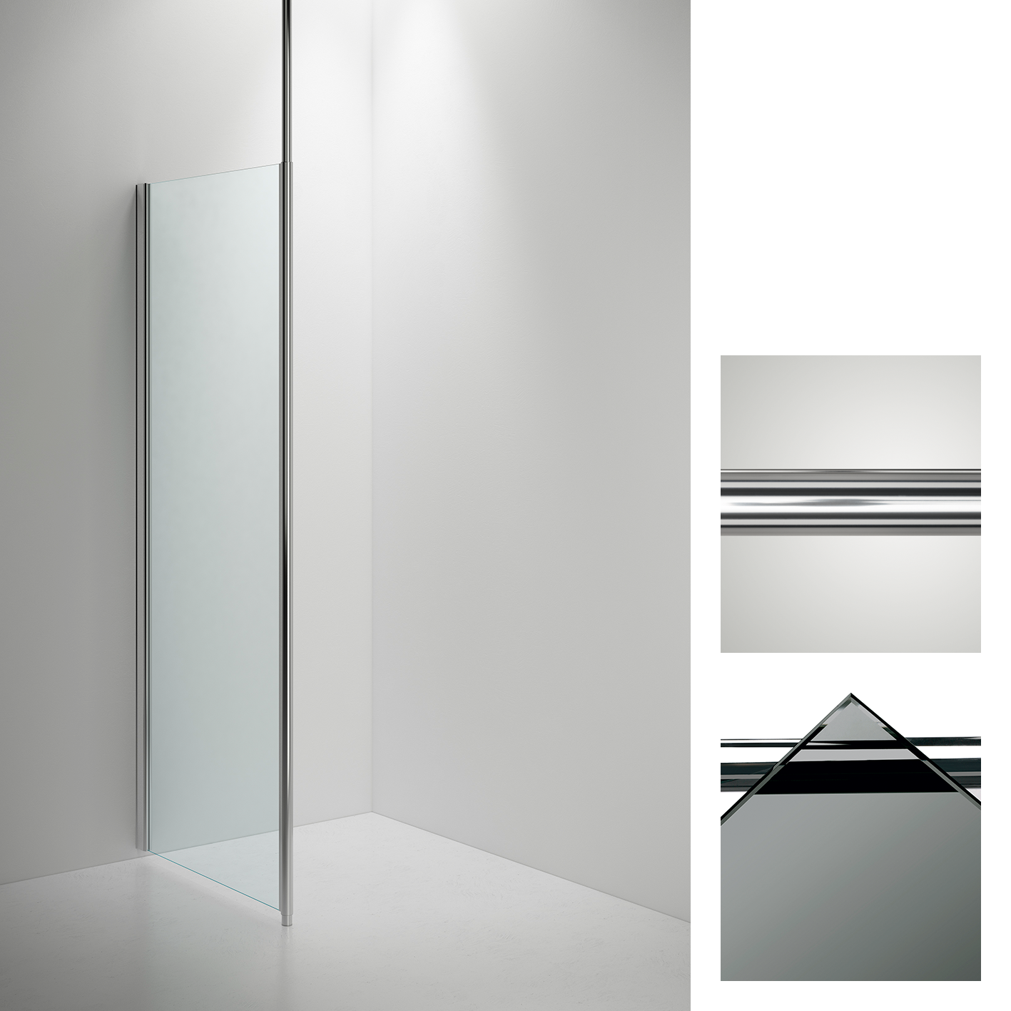 inr Shower wall sanka sync 30 l50 shiny/smoke