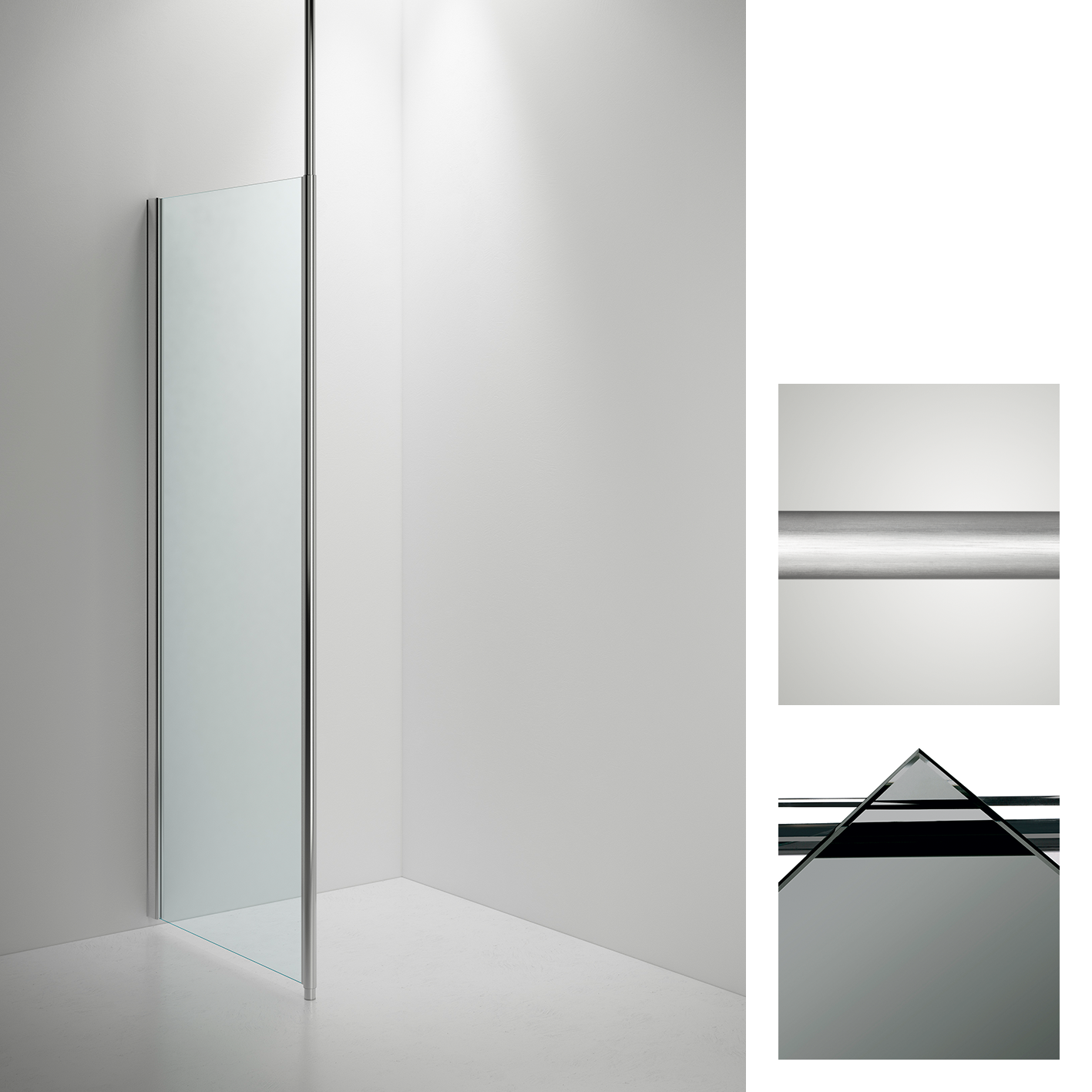 inr Shower wall sanka sync 30 l60/2250 matt/smoke