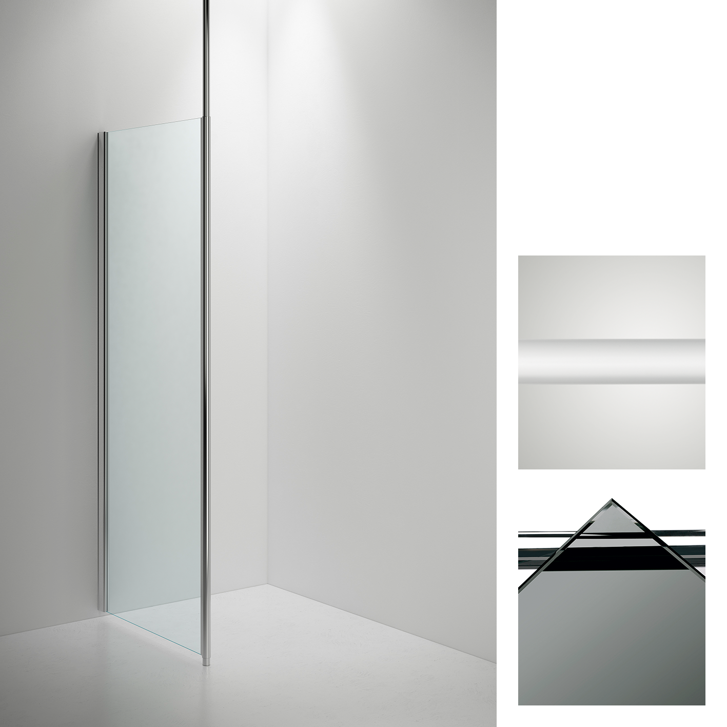 inr Shower wall sanka sync 30 l40/2250 white/smoke