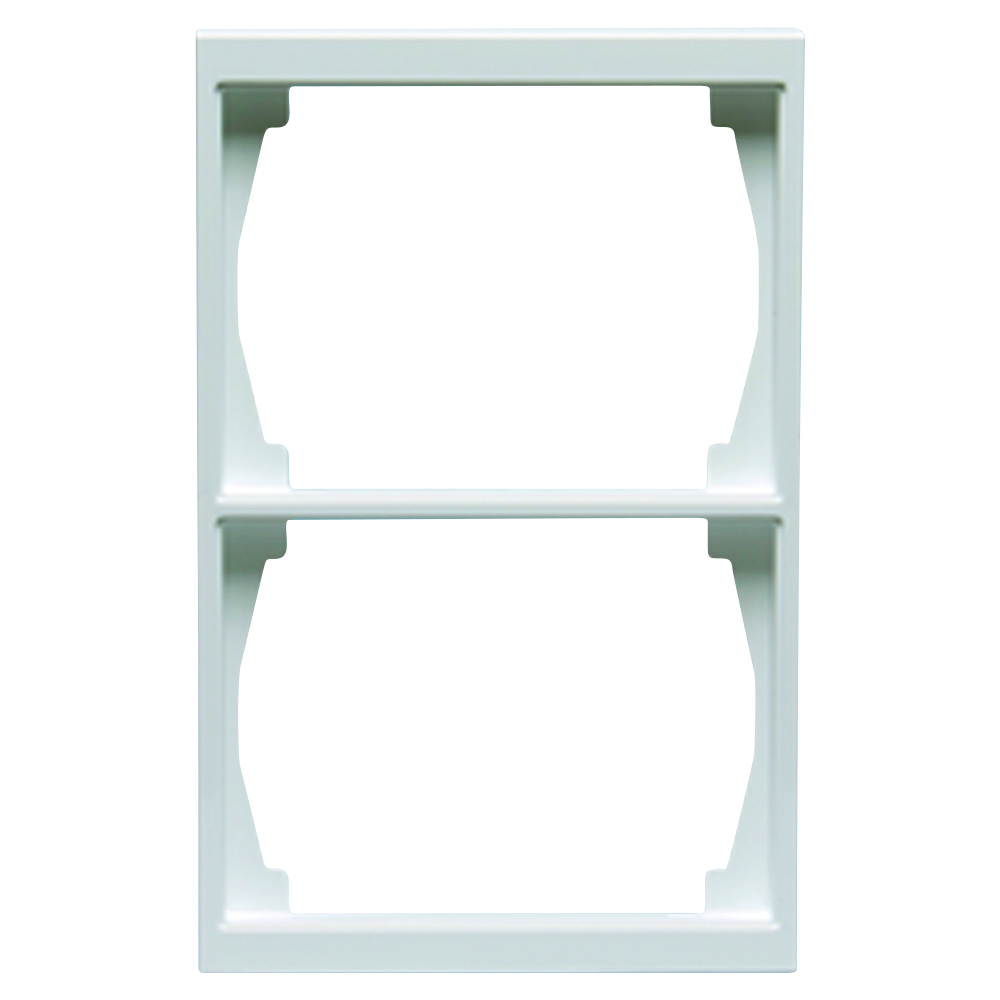 abb 2-part cover plate 100 mm impressivo 1722f100-84p white