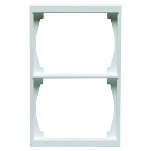 abb 2-part cover plate 100 mm impressivo 1722f100-84p white