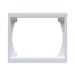 3-PART COVER PLATE 100 MM IMPRESSIVO 1723F100-84P WHITE