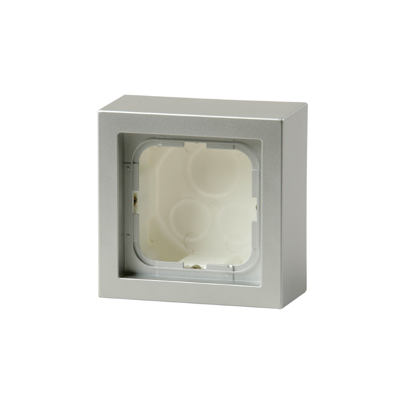 abb Förhöjningsram 1-fack 85 1721s85-83p aluminium