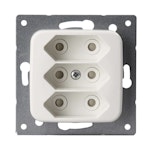 SOCKET OUTLET JUSSI EURO,3-G 303UC