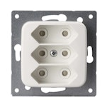 SOCKET OUTLET JUSSI EURO,3-G 303UC