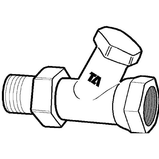 imi ta Returventil rak ta 3/8 i/u trim ta50001-110