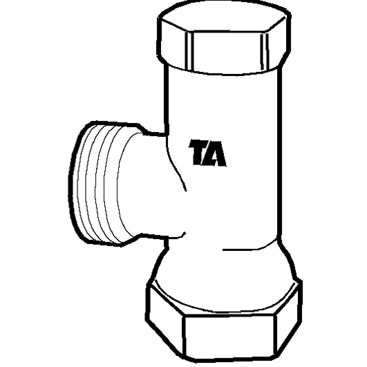 imi ta Returventil vinkel ta 3/8 trim ta50003-610 utan nip.