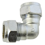 COMPRESSION FITTING 12 MM CHROME ELBOW