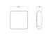 glamox Surface mounted luminaire a20-sq400 155hf t5c