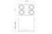 glamox Alasvalo s51-s s51-p 4x50w gx5.3 square