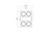 glamox Alasvalo s51-s s51-s 4x50w gx5.3 square