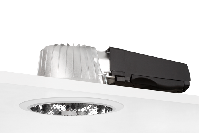 glamox Downlight armatur d20-r175 117hf 830  sf/wh