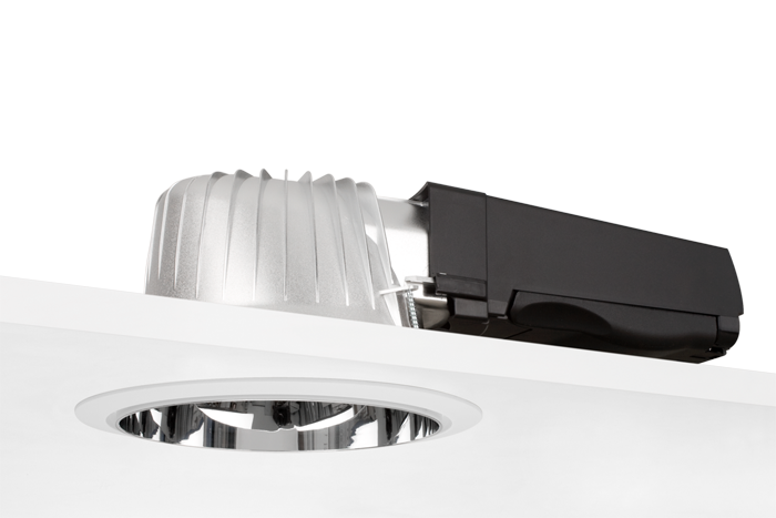 glamox Downlight armatur d20-r175 117dali 830  si/wh