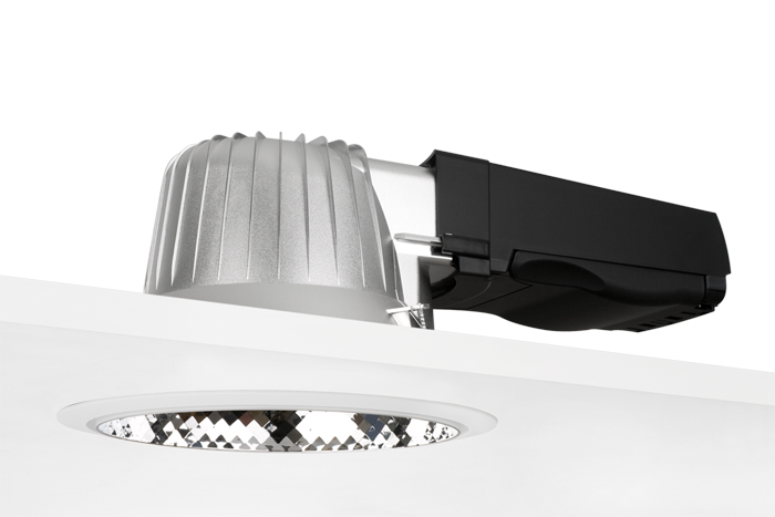 glamox Downlight armatur d20-r210 217hf 830  sf/wh
