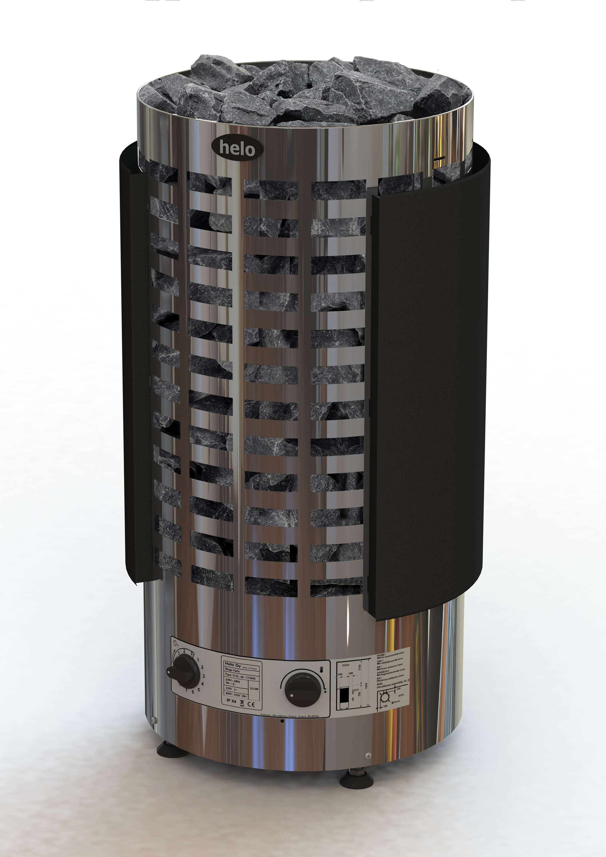 helo Floor standing sauna heater ringo vario 60 stj