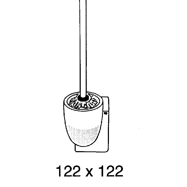 ido Bathroom accessory ido 8107201001 wc brush and cup