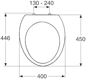 ido Wc-sits med lock ido 9111019001 kimset blå