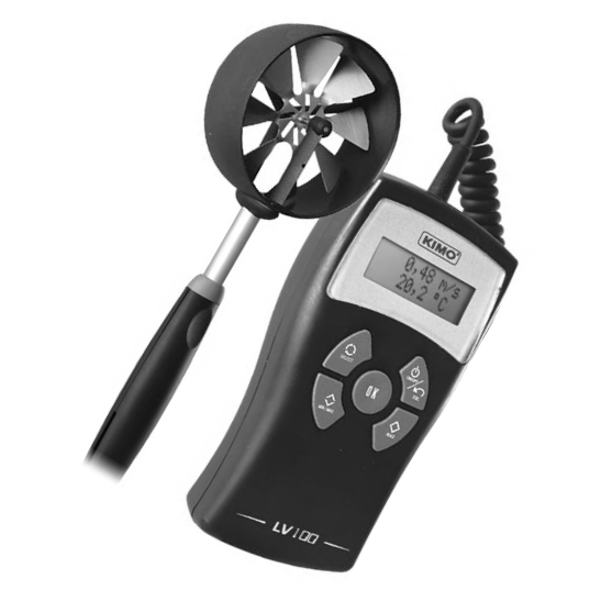 THERMO-ANEMOMETER KIMO LV110 0.3-35 M/S, -20-+80C
