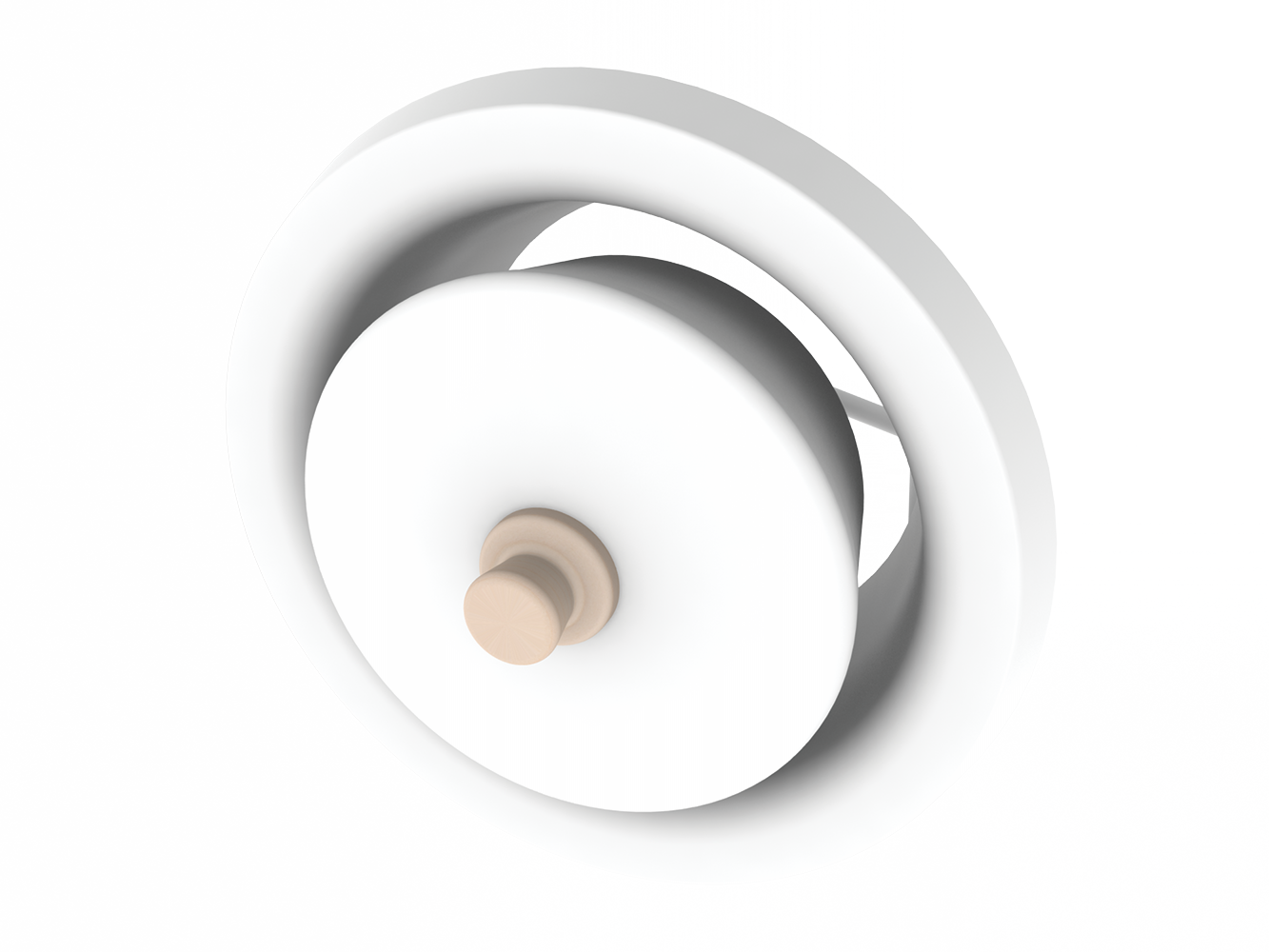 halton Exhaust air valve halton urs-100, white (sauna)