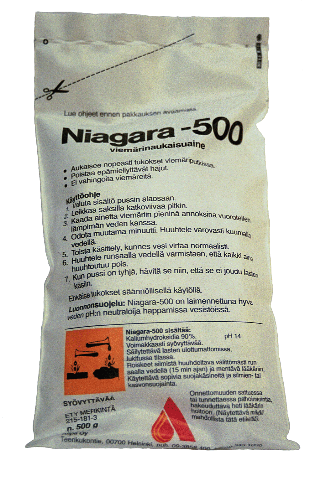 SEWER OPENER NIAGARA 0,5 KG PUSSI