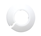 COVERING PLATE OPAL 18mm WHITE 2PCS