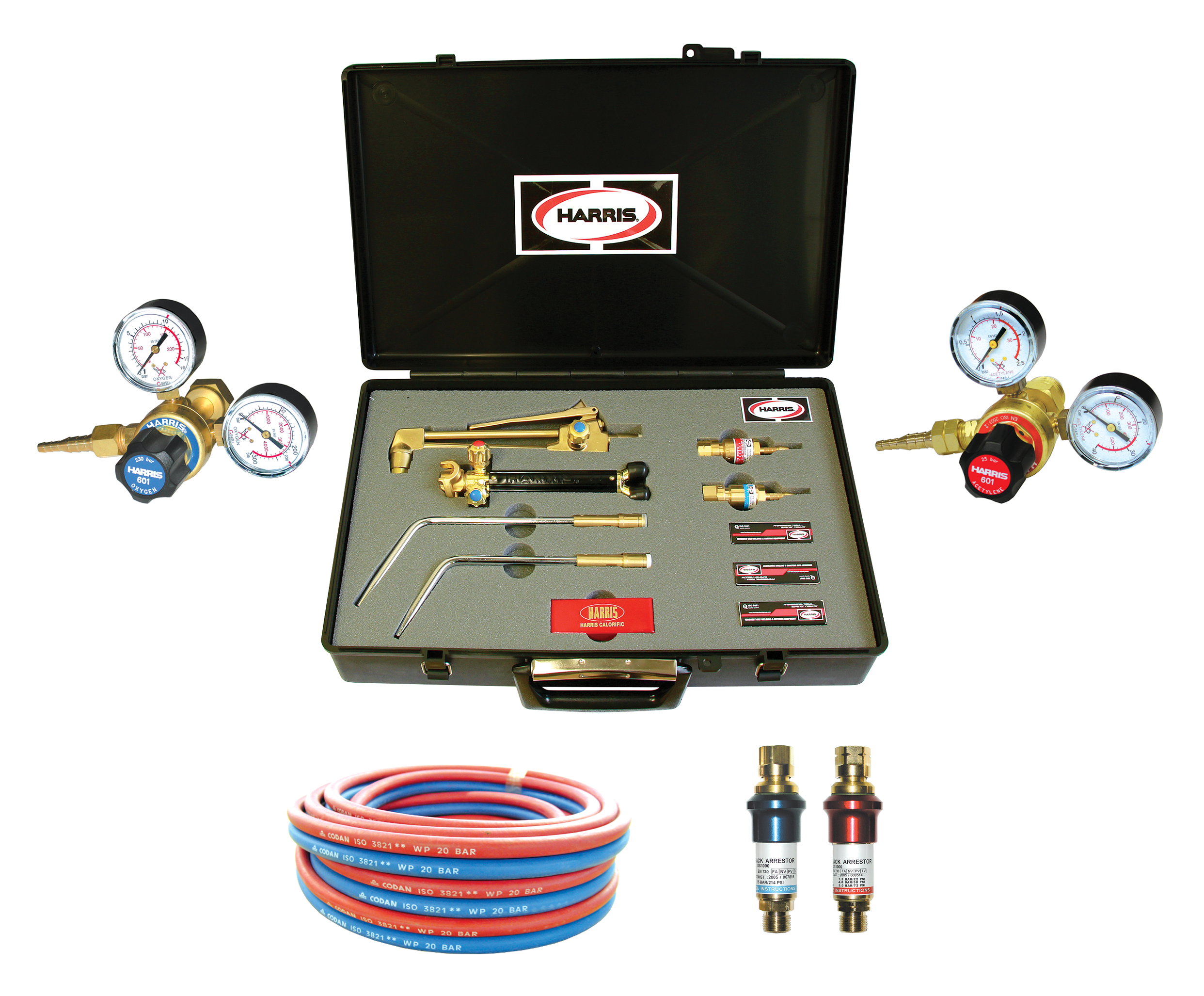 GAS WELDING KIT COMPLETE W. REGULATORS