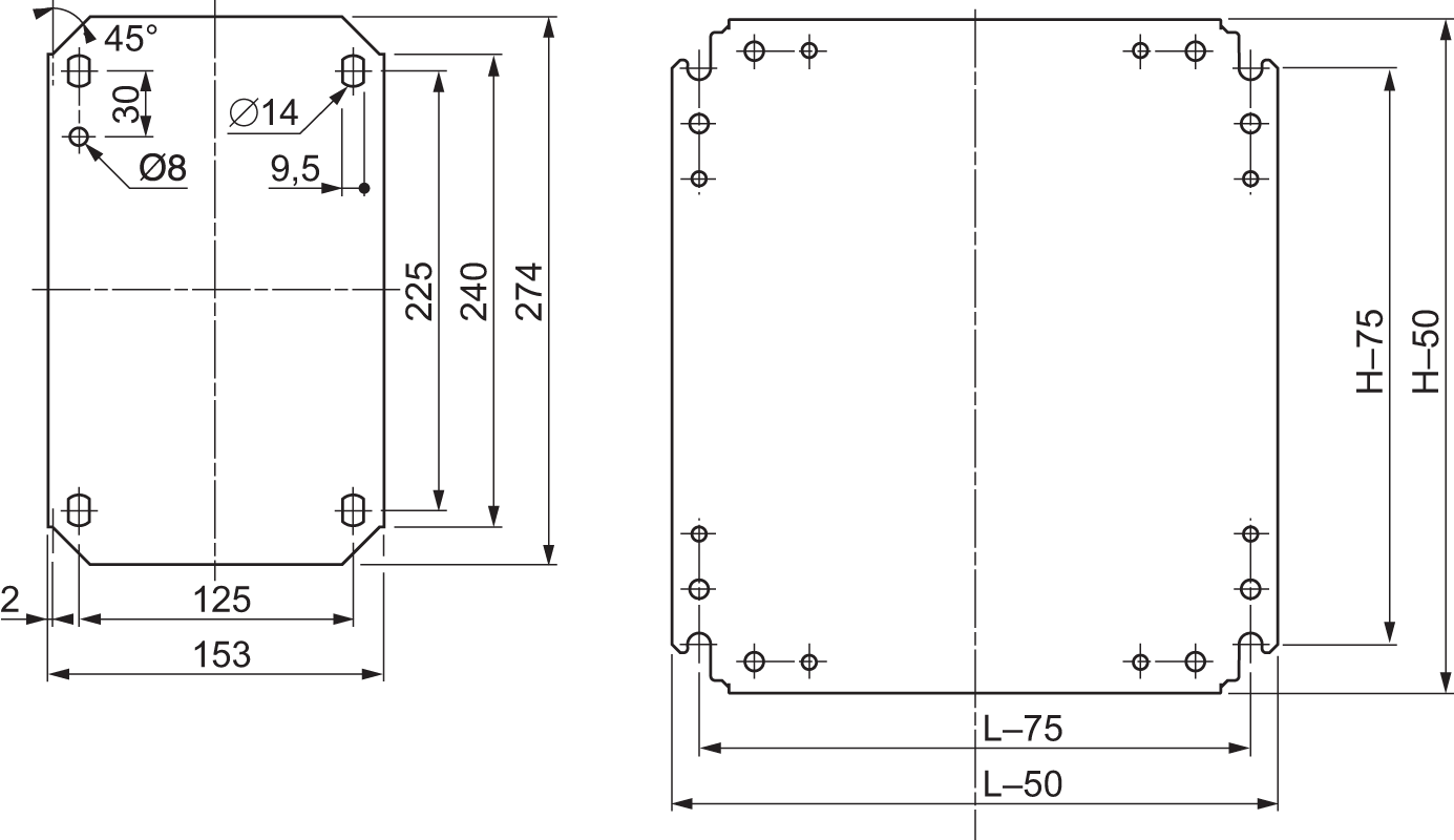 schneider electric Asennuslevy schneider nsymm108 1000x800mm