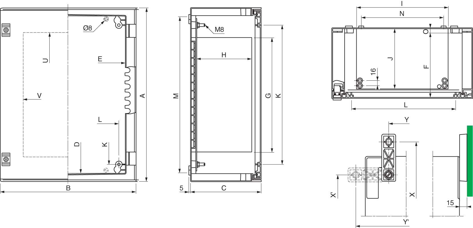 schneider electric Cabinet wall installation grp nsyplm108t