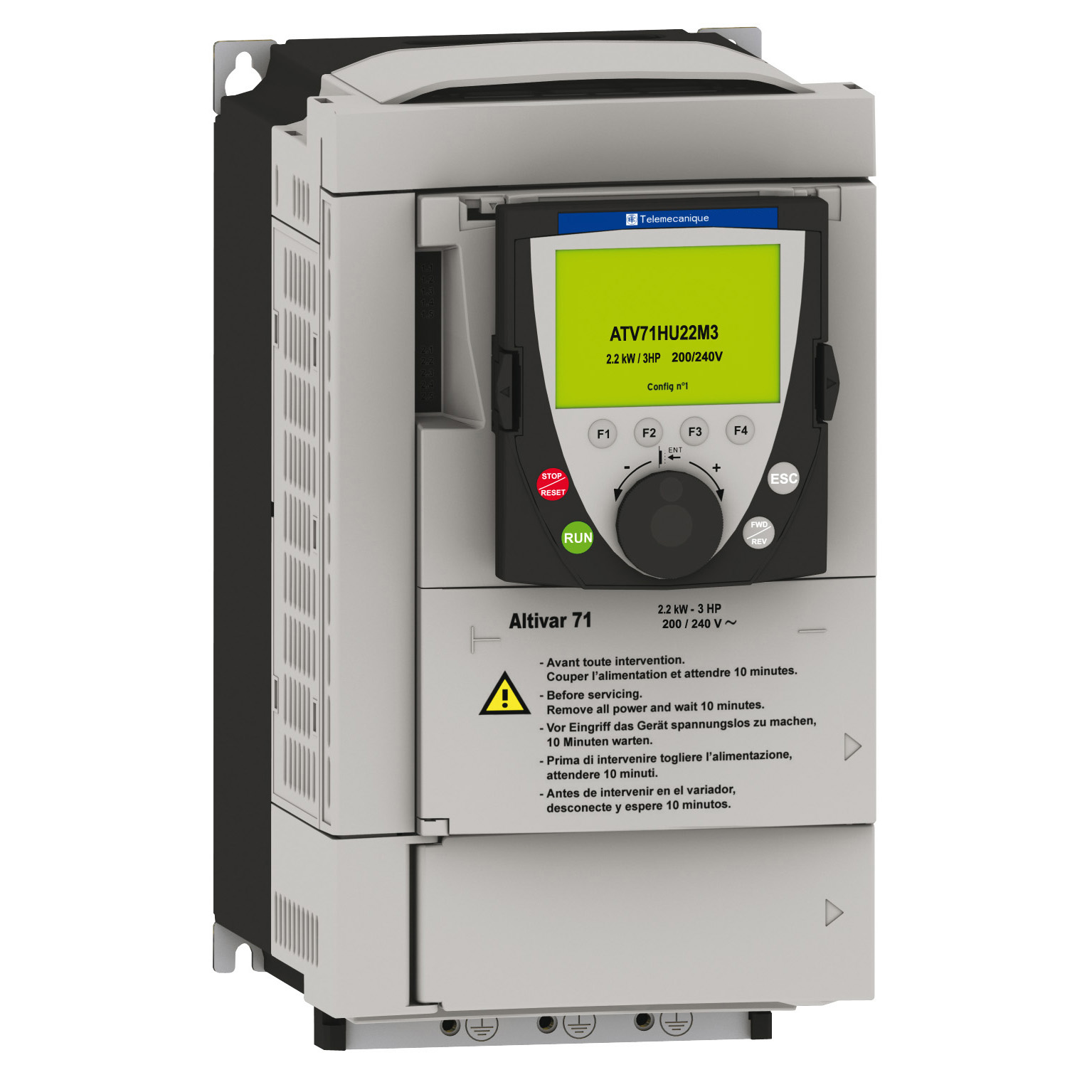 schneider electric Frequency converter ip20 atv71hu22m3/2,2kw 3x240v