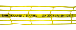 WARNING NET ELETRIC CABLE GA10 (10CMX600M) YELLOW