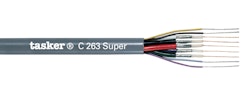 VIDEO CABLE TASKER 5X75 OHM + 4X0,22, GREY