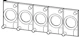 eaton Kiinnityslevy eaton m22-xe5, 5-aukkoinen