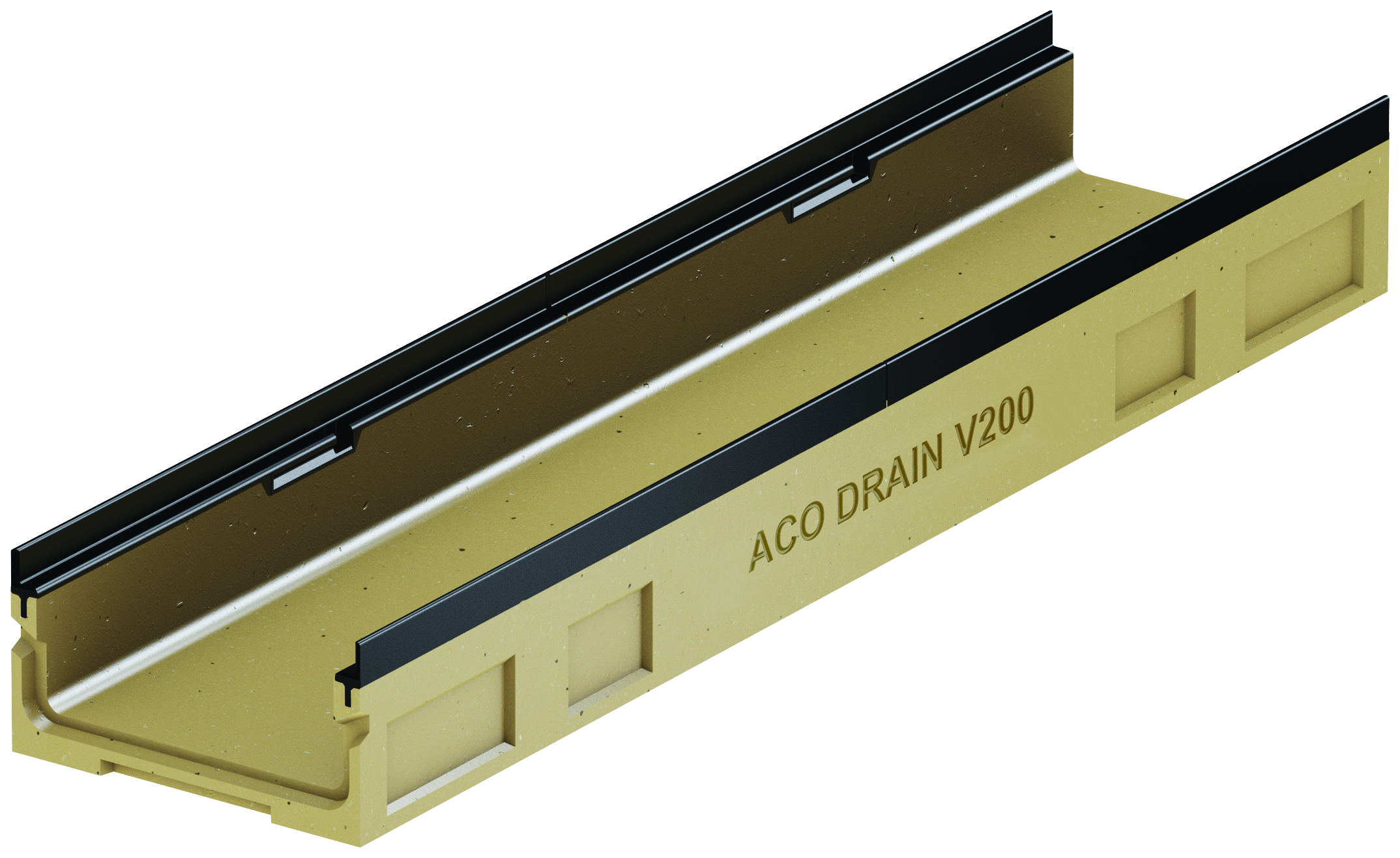 aco Linjakuivatuskouru aco v200g matala 12cm, 1.0m, dn100