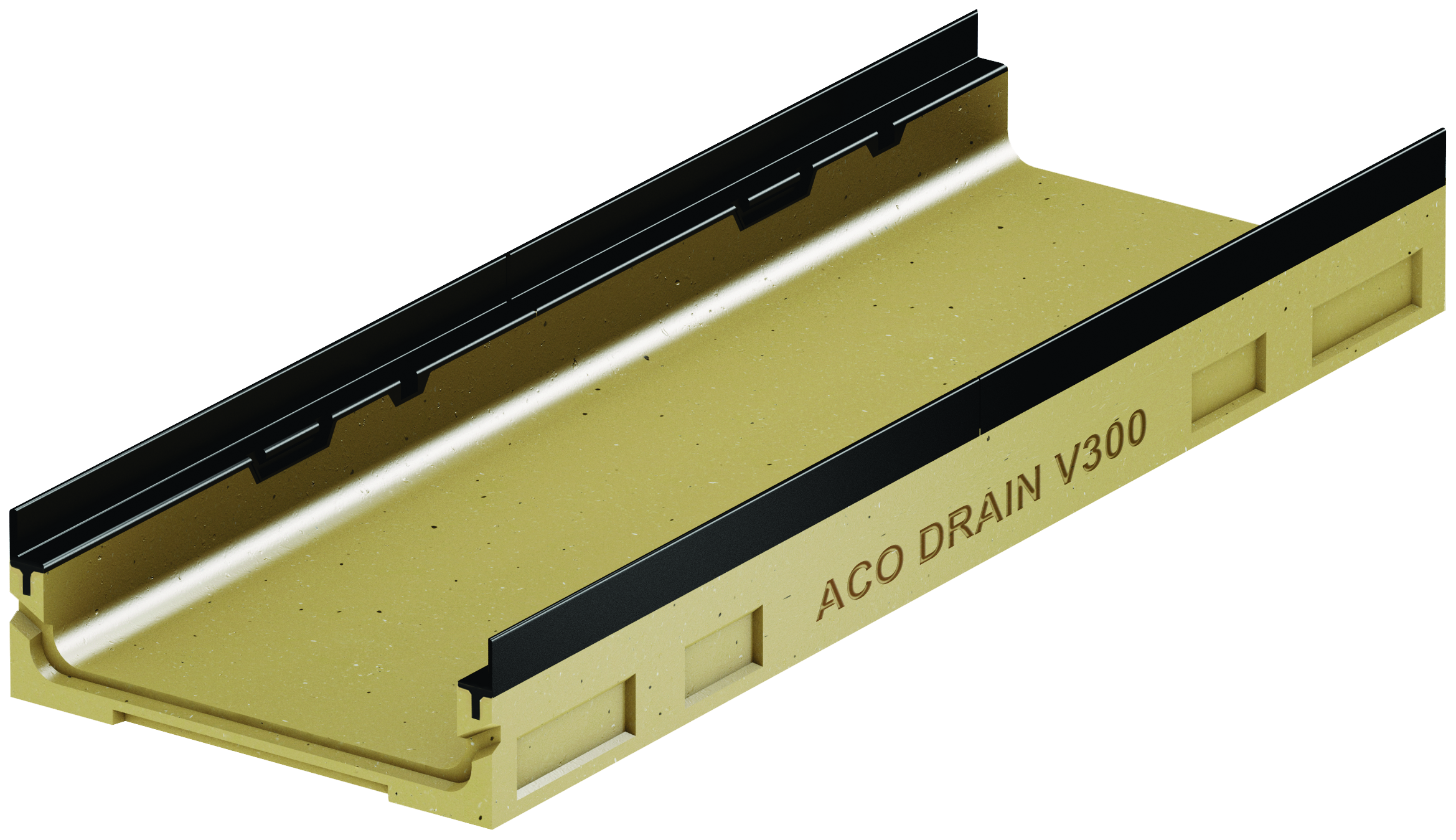aco Linjakuivatuskouru aco v300g matala 12cm, 1.0m, dn100
