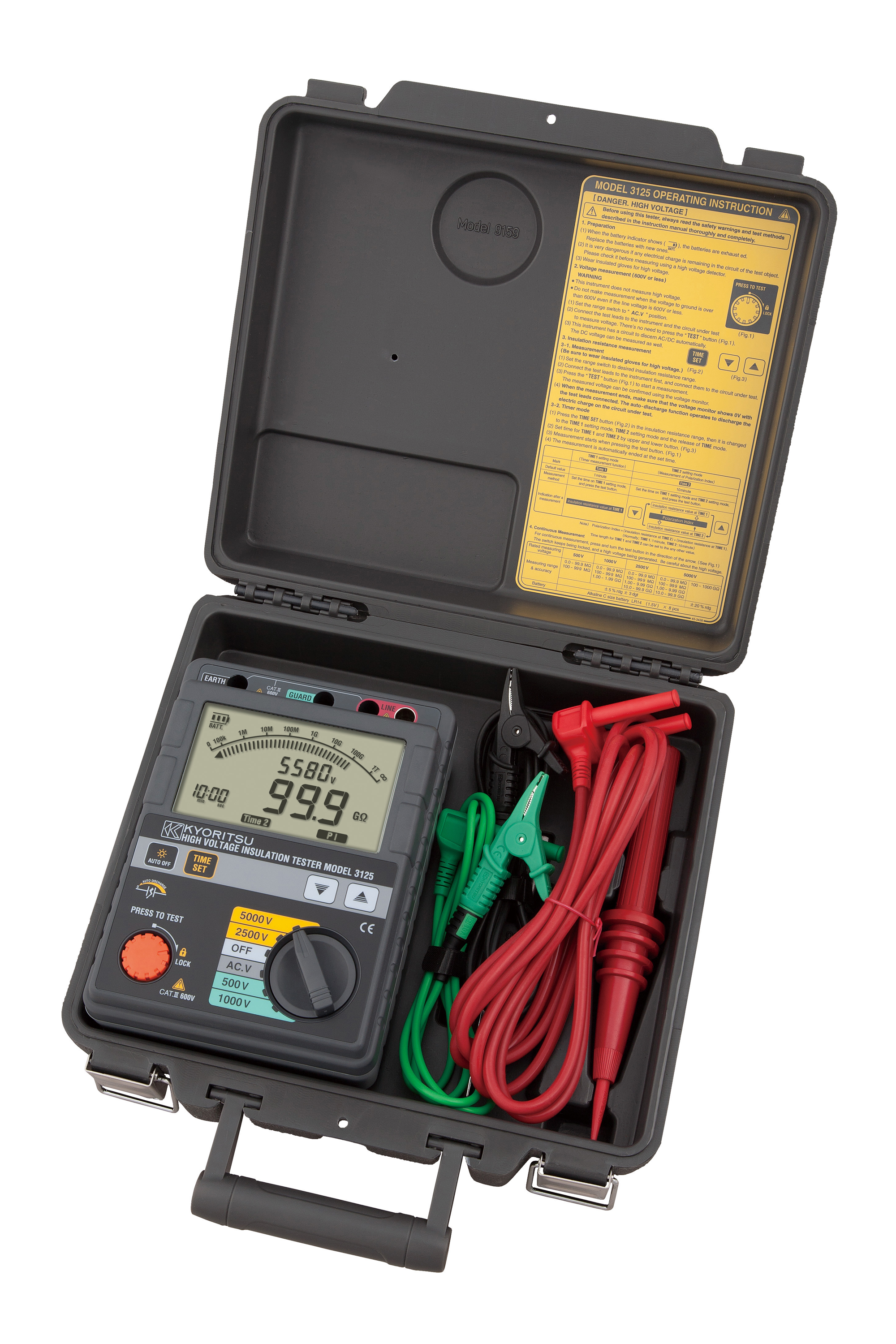 kyoritsu Isoleringsmätare kew 3125 (500v-5000v)