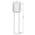 karlux Courtyard luminaire pol.sir.gr-me-35w-e27ip44-1100