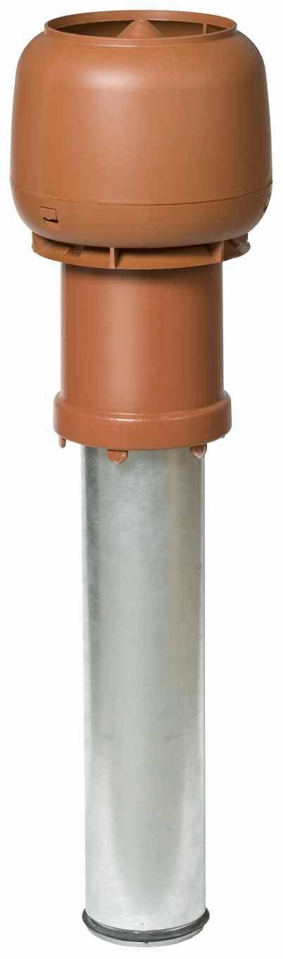 vilpe Vent pipe + cowl vilpe cone 125/insul./400 tile red