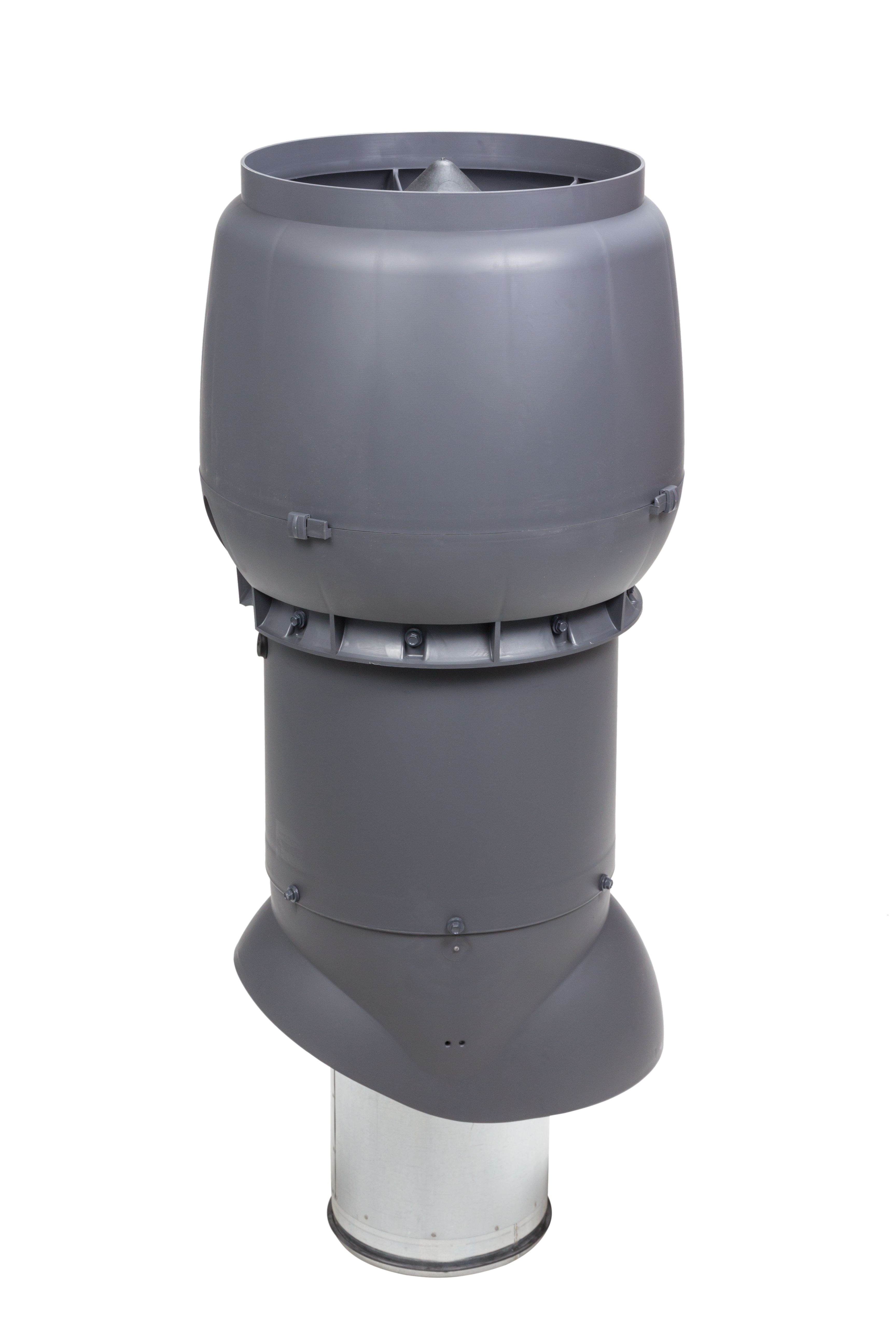 vilpe Xl -dischrage pipe vilpe 200 -insulated grey
