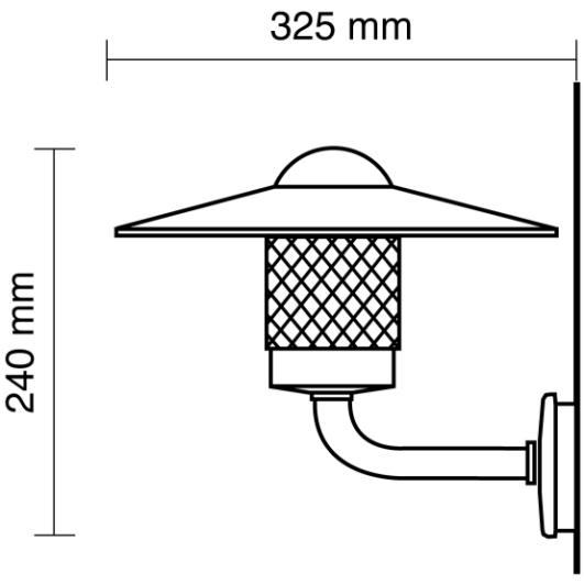 ketonen Seinävalaisin ulko ketonen v1dhvo 75w e27 ip23 va