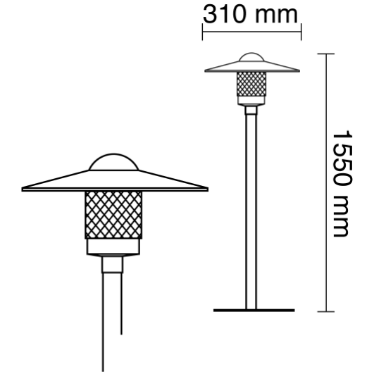 ketonen Gårdsarmatur ketonen v2dhvo ip23 e27/75w vit