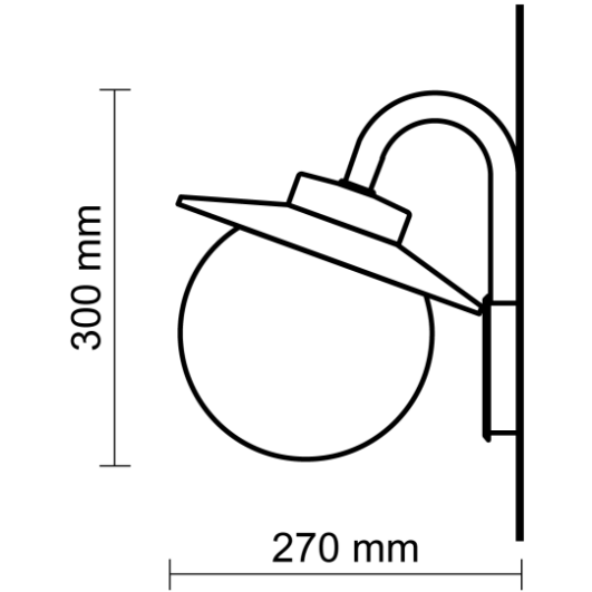 ketonen Seinävalaisin ulko ketonen 111dhva 60we27 ip23 a85/200 va