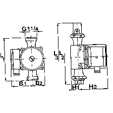 grundfos Circulator dhw grundfos up 20-15n 1x230 150xr20