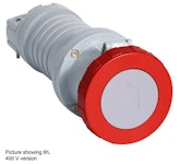 CONNECTOR EARTHED 332C6W 32A 380-415V IP67 3P+E